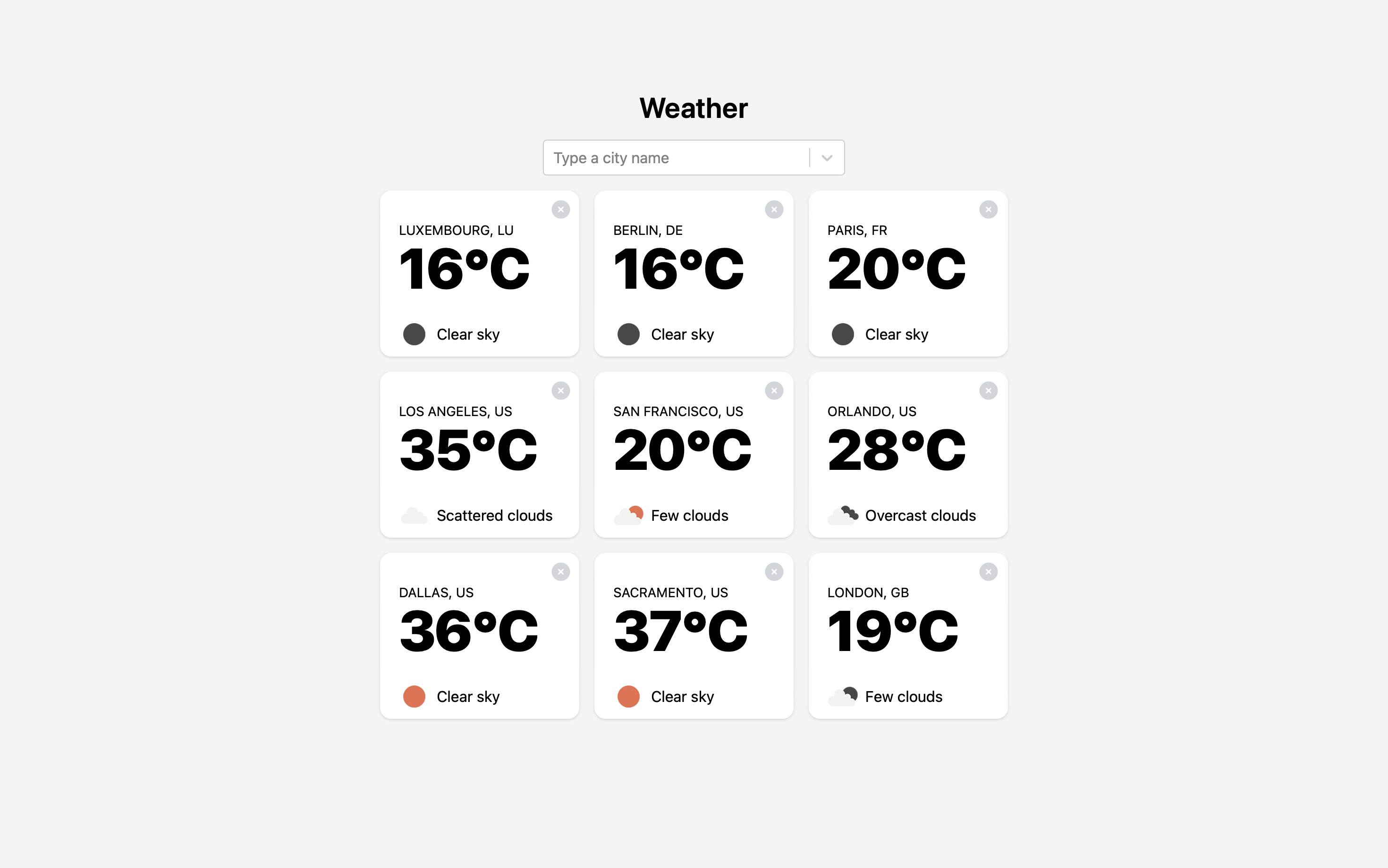 React Weather App